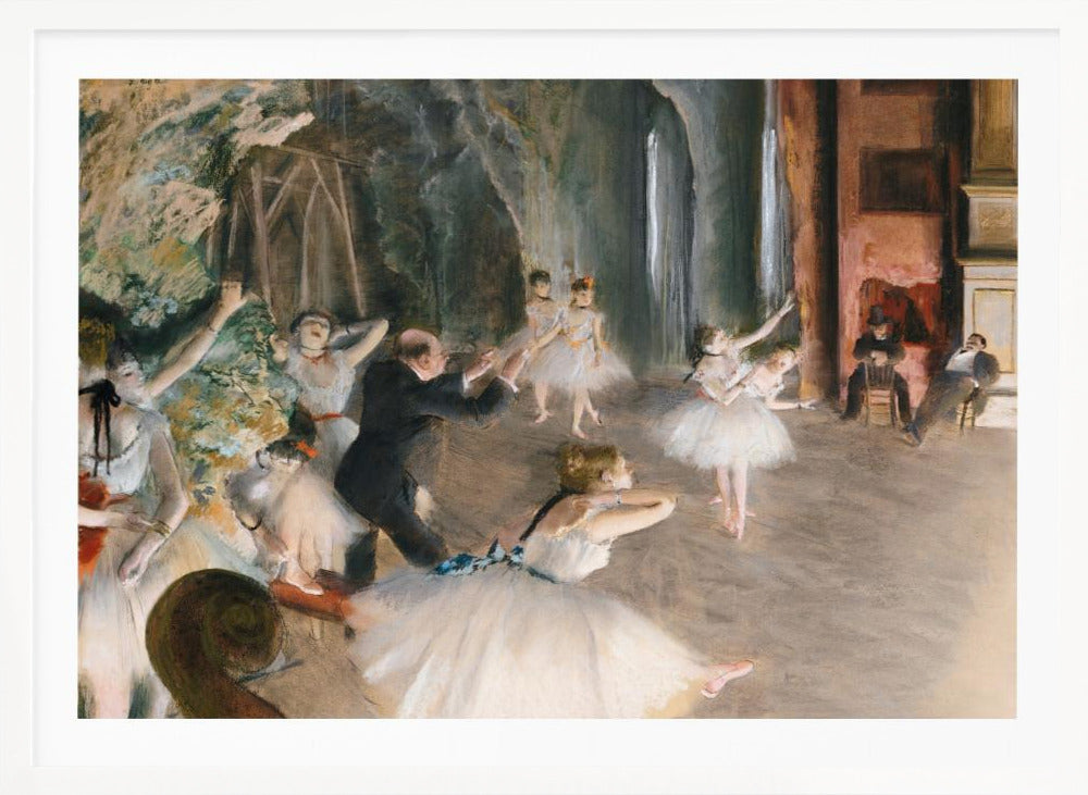 The Rehearsal Onstage - Poster / Art Print