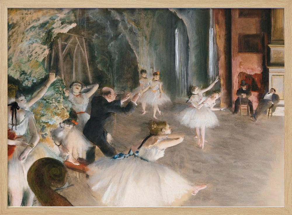 The Rehearsal Onstage - Poster / Art Print