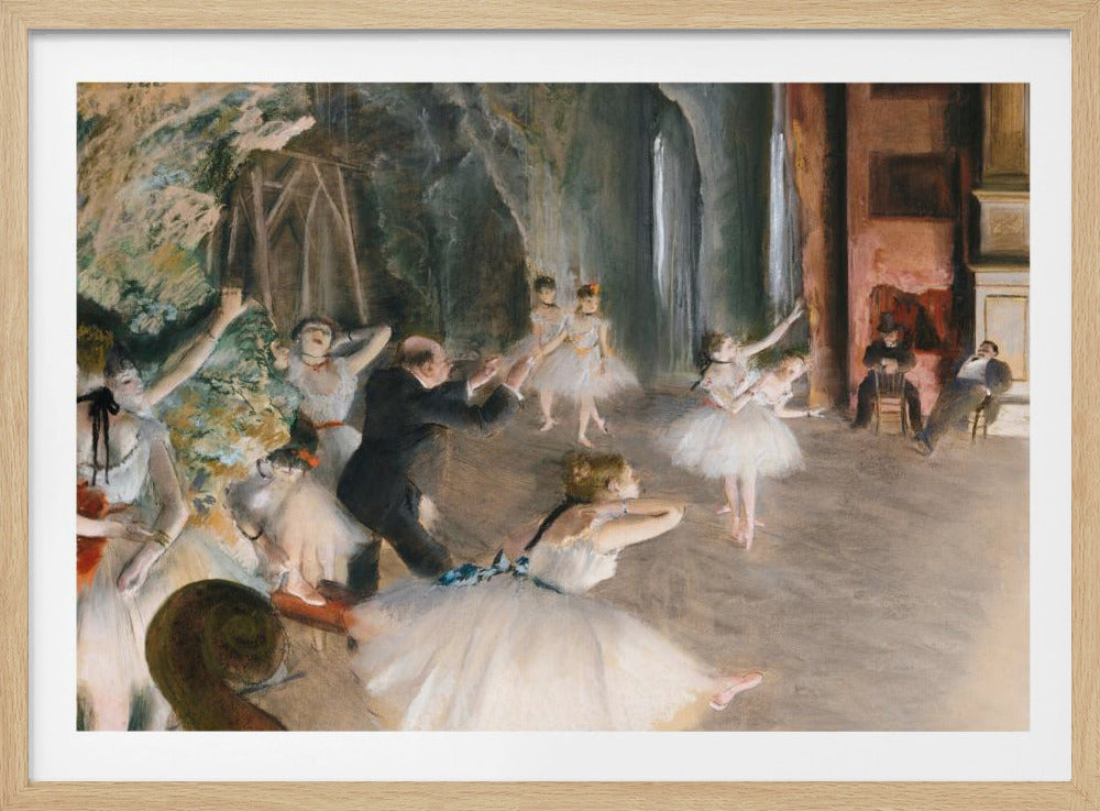 The Rehearsal Onstage - Poster / Art Print