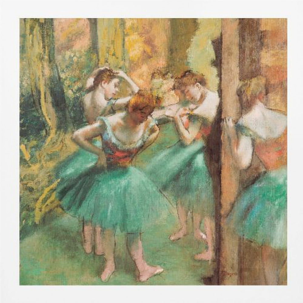 Dancers, Pink and Green - Poster / Art Print