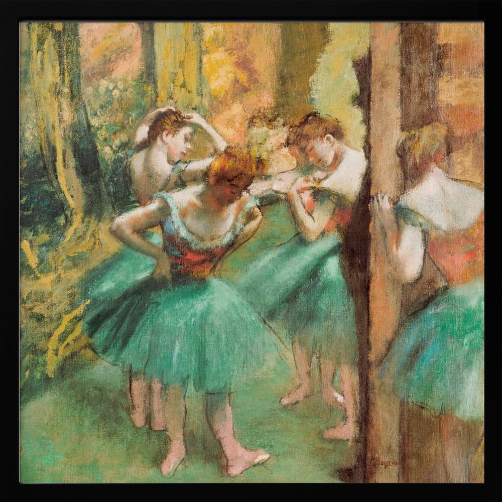 Dancers, Pink and Green - Poster / Art Print