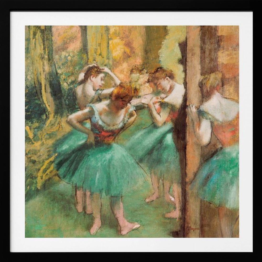 Dancers, Pink and Green - Poster / Art Print
