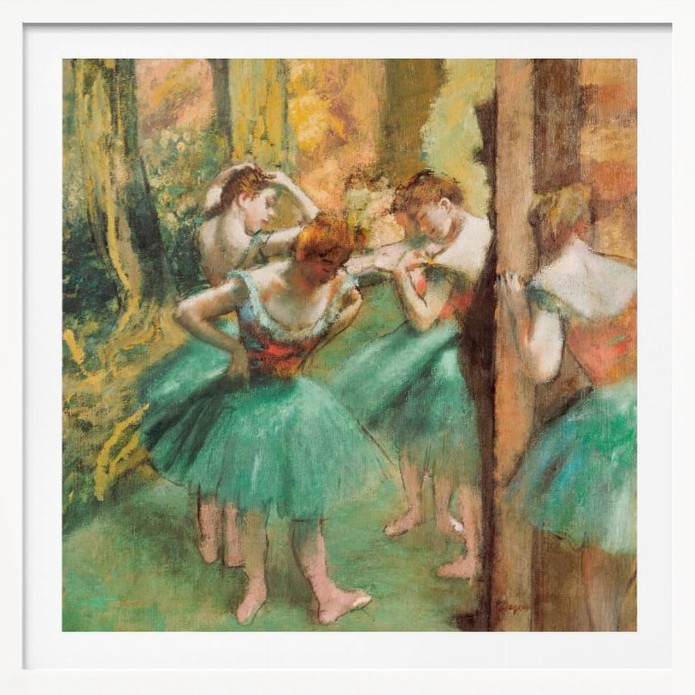 Dancers, Pink and Green - Poster / Art Print
