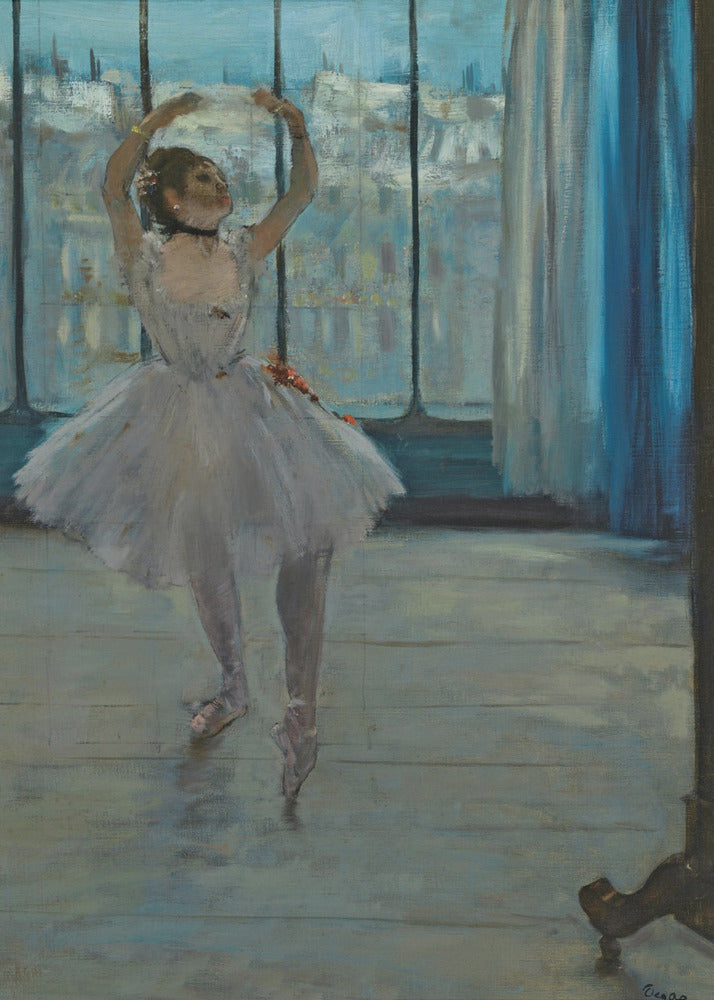 Dancer Posing for a Photographer - Poster / Art Print