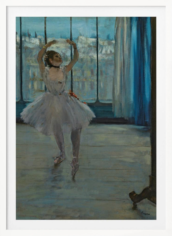 Dancer Posing for a Photographer - Poster / Art Print
