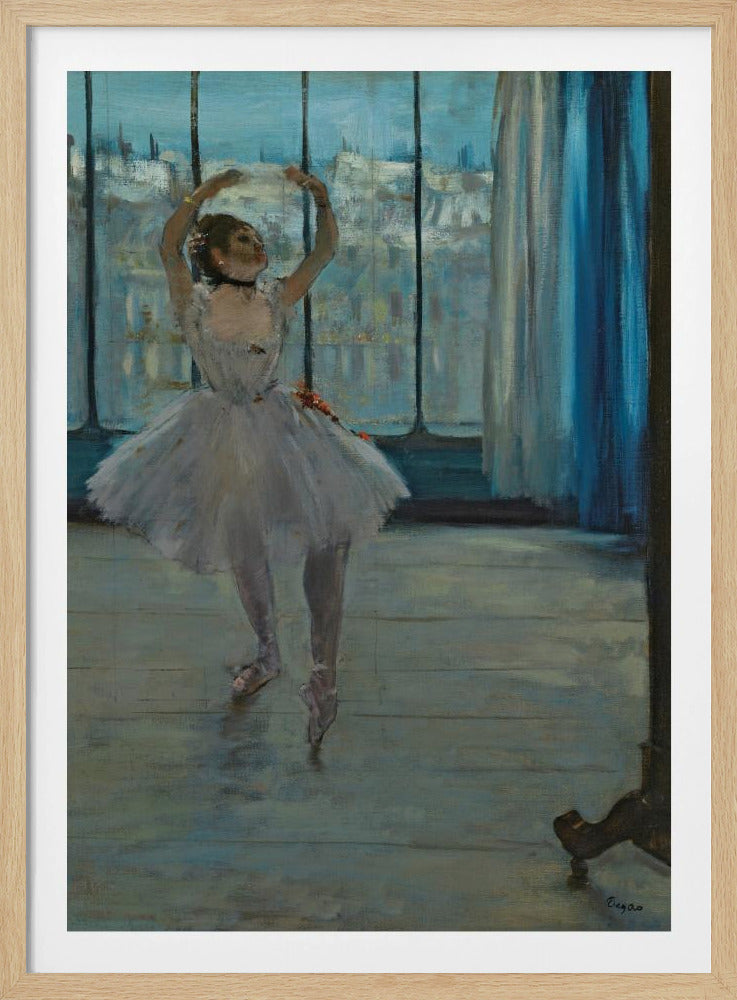 Dancer Posing for a Photographer - Poster / Art Print