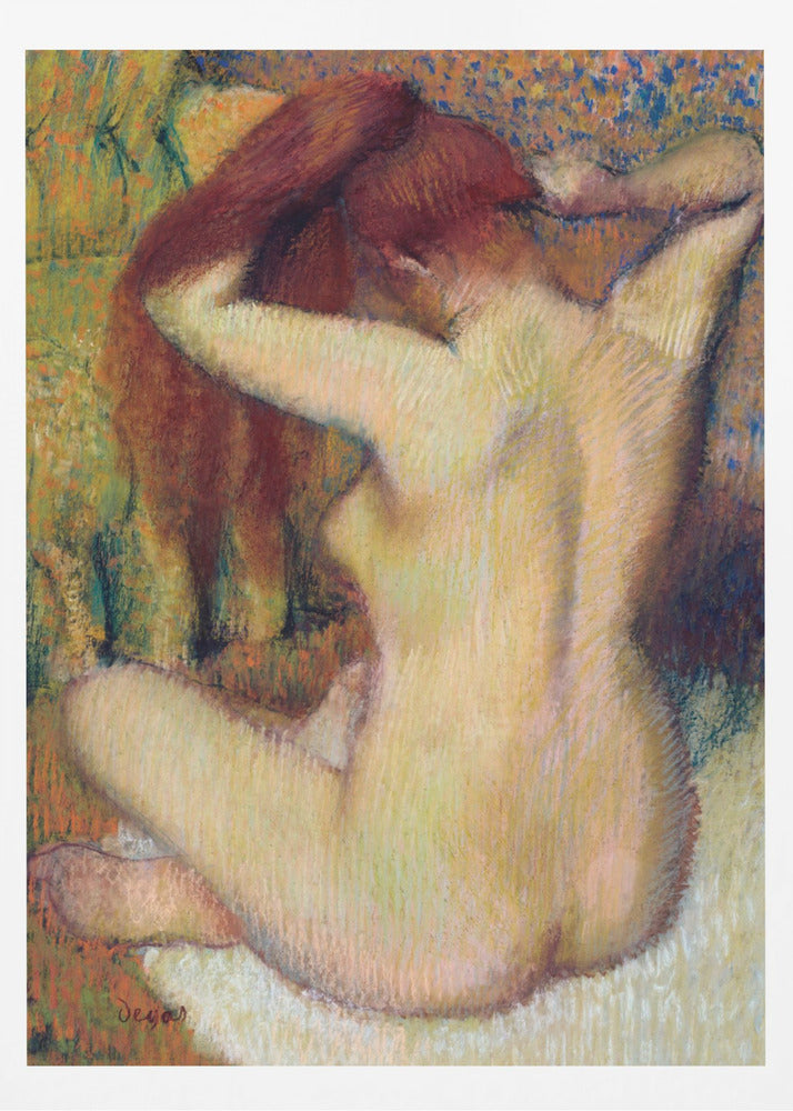 Woman Combing Her Hair - Poster / Art Print