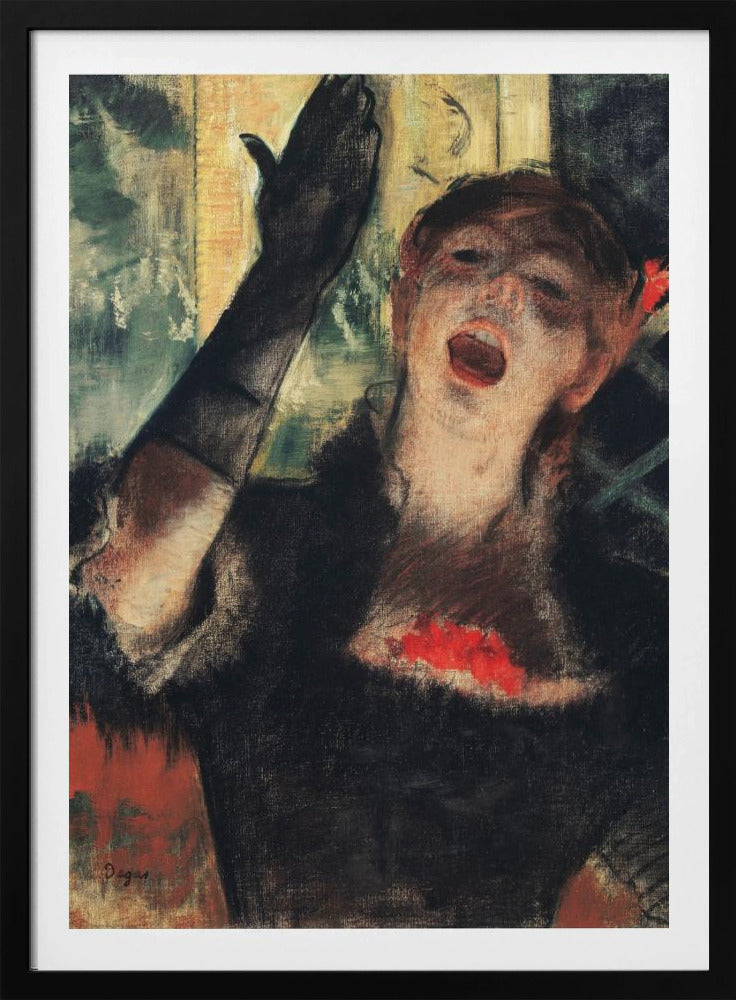 Café Singer - Poster / Art Print