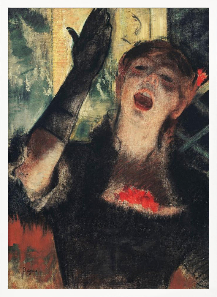 Café Singer - Poster / Art Print