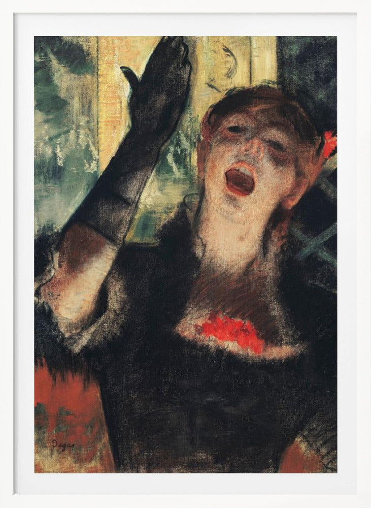 Café Singer - Poster / Art Print