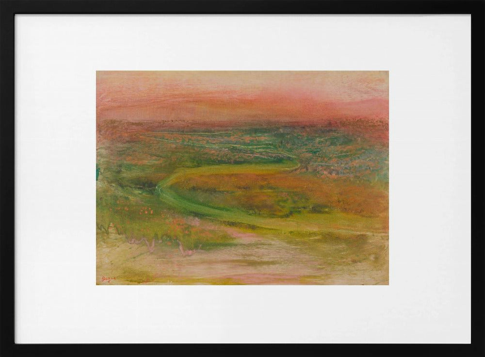 S Shaped Path In an Abstracted Landscape No.2 - Poster / Art Print