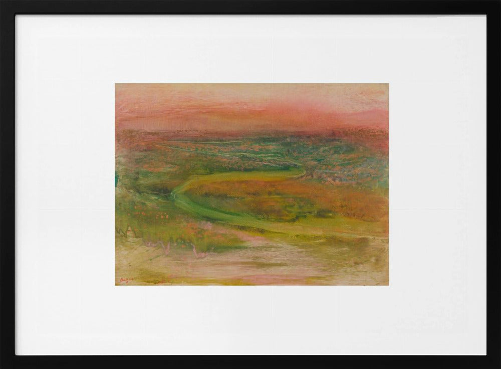 S Shaped Path In an Abstracted Landscape No.2 - Poster / Art Print