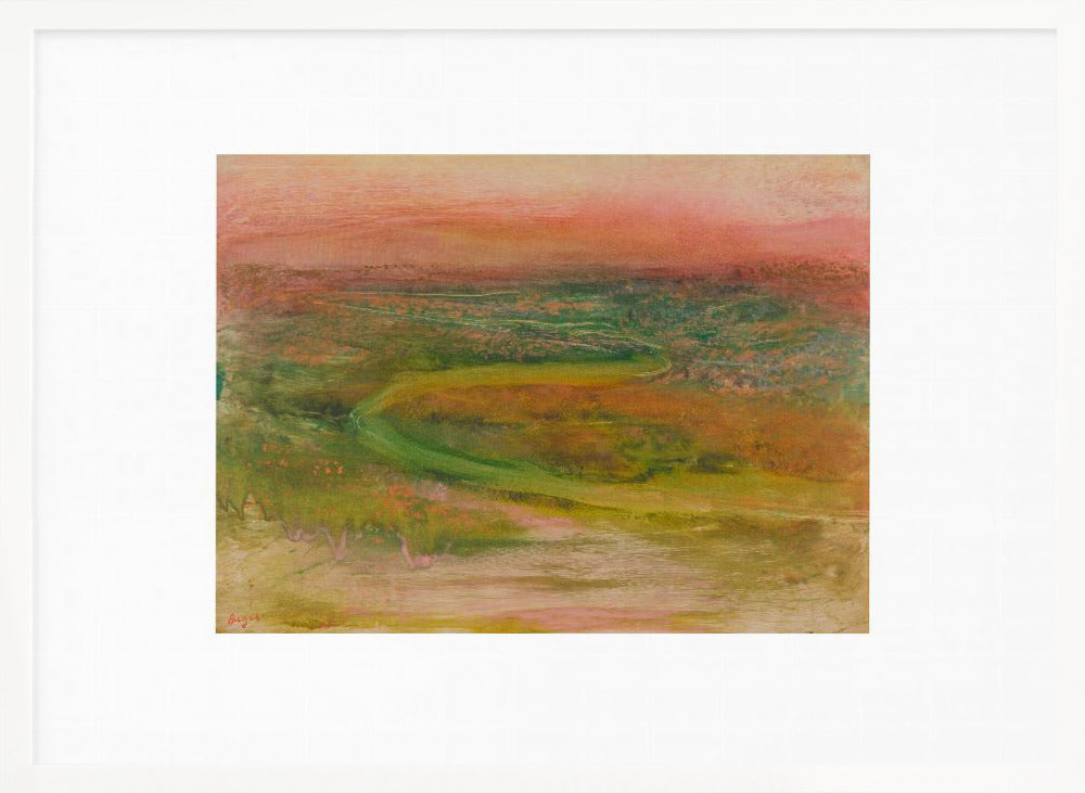 S Shaped Path In an Abstracted Landscape No.2 - Poster / Art Print
