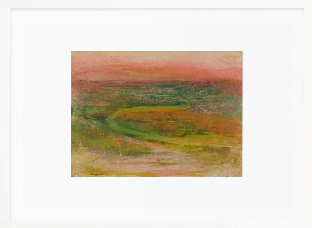S Shaped Path In an Abstracted Landscape No.2 - Poster / Art Print