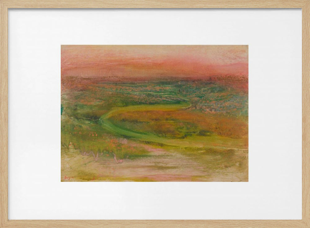 S Shaped Path In an Abstracted Landscape No.2 - Poster / Art Print