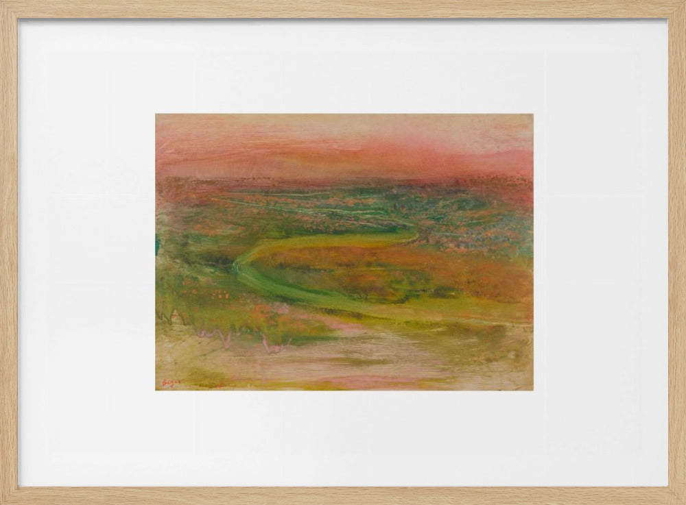 S Shaped Path In an Abstracted Landscape No.2 - Poster / Art Print