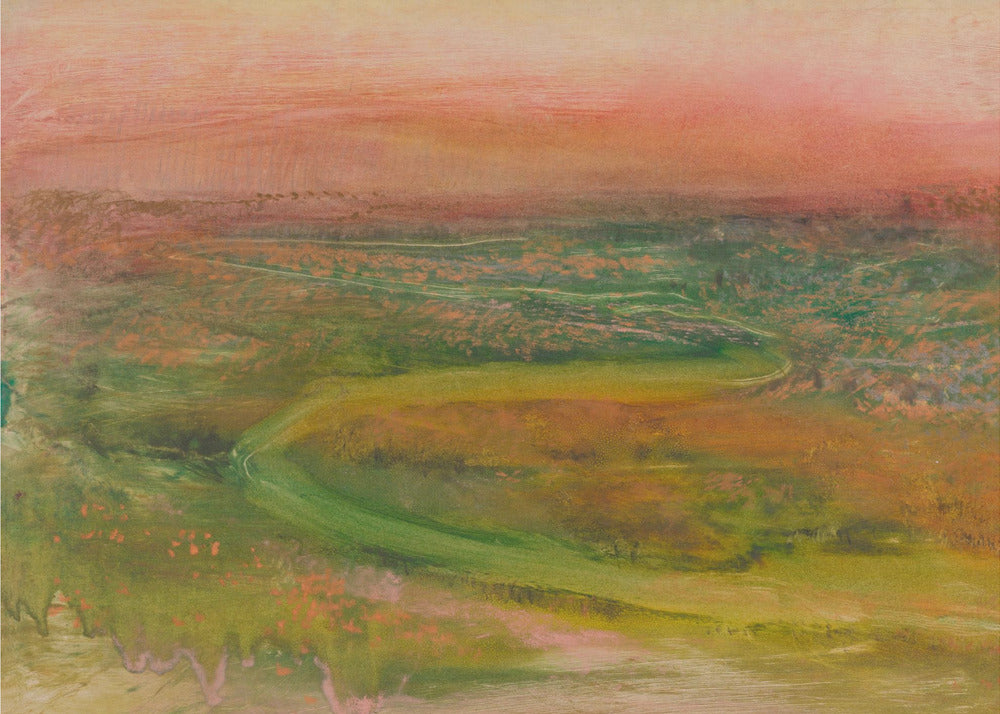 S Shaped Path In an Abstracted Landscape - Poster / Art Print