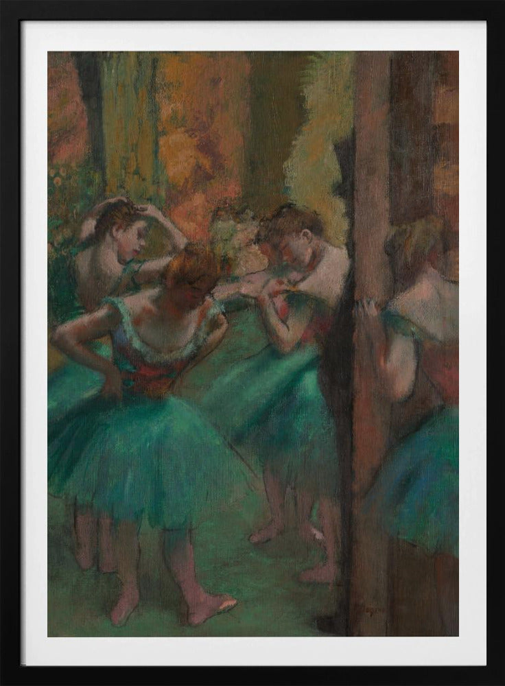 Dancers, Pink and Green - Poster / Art Print