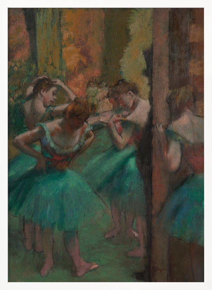 Dancers, Pink and Green - Poster / Art Print