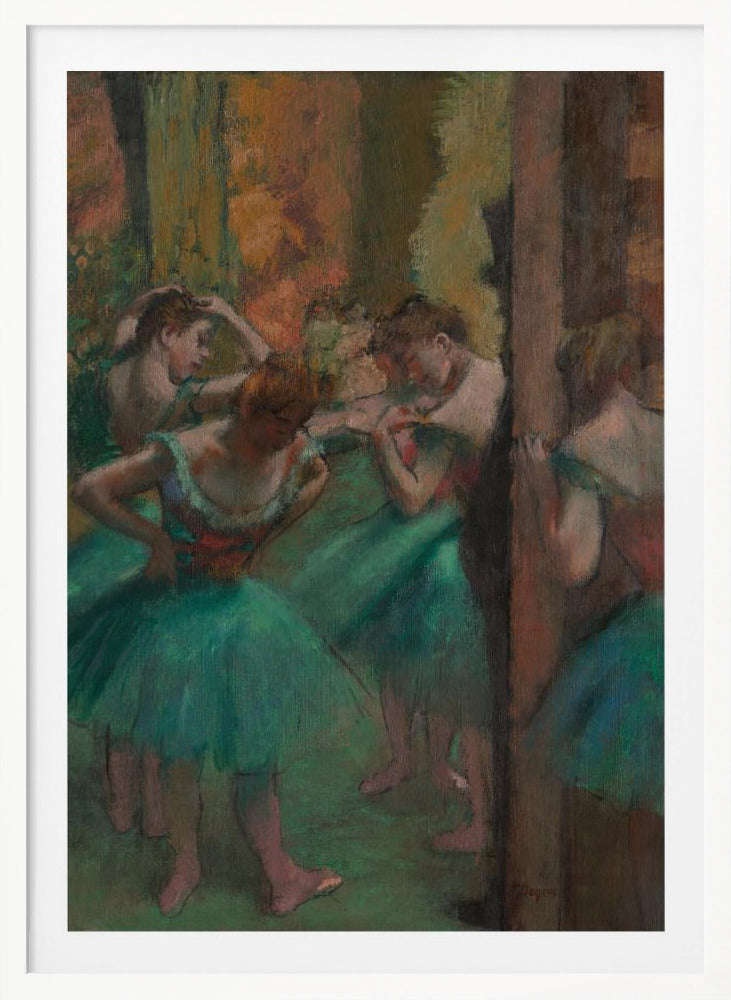 Dancers, Pink and Green - Poster / Art Print