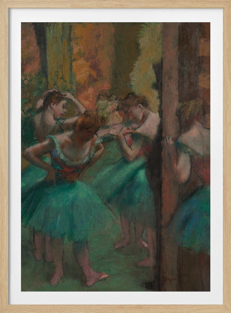 Dancers, Pink and Green - Poster / Art Print