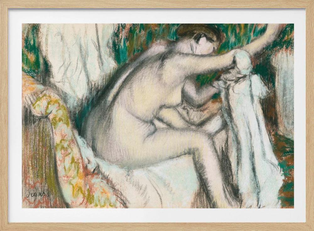 Woman Drying Her Arm No.2 - Poster / Art Print