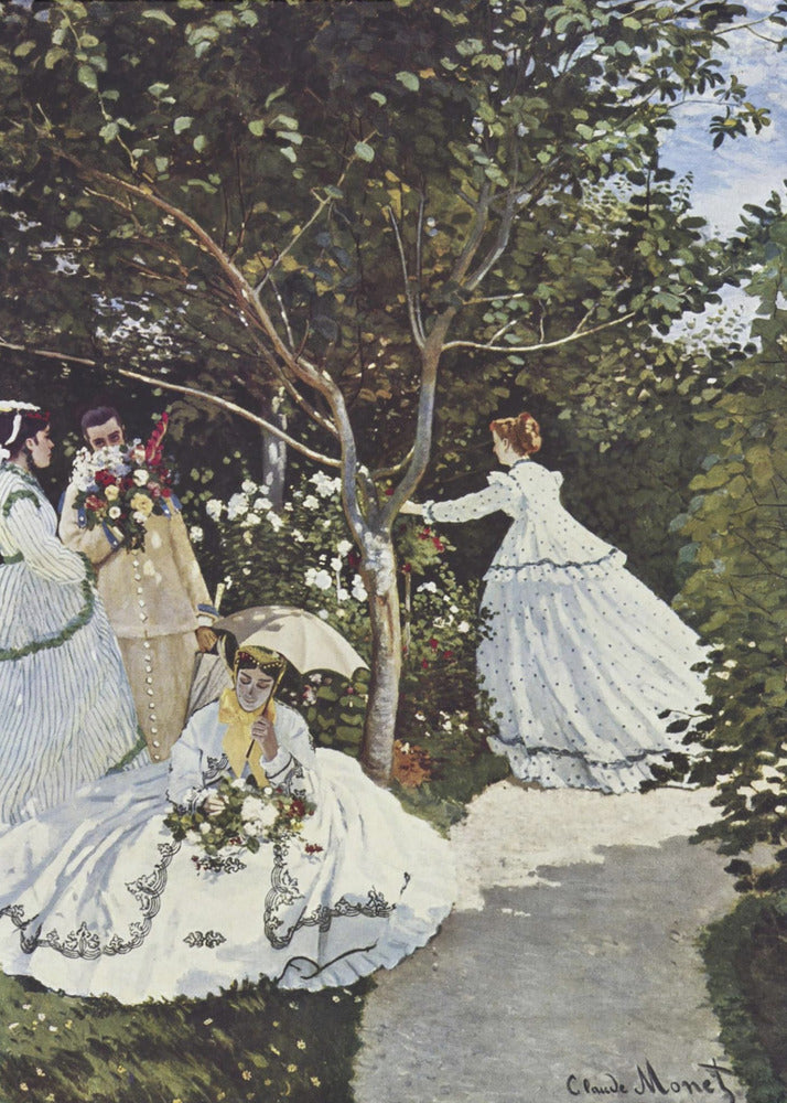 Claude Monet's Women In The Garden (1866) - Poster / Art Print