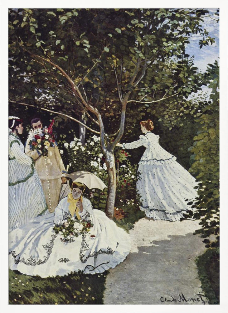 Claude Monet's Women In The Garden (1866) - Poster / Art Print