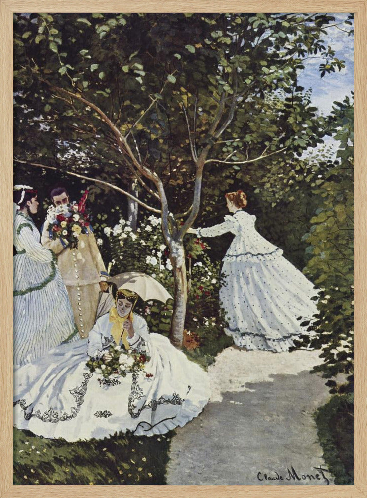Claude Monet's Women In The Garden (1866) - Poster / Art Print