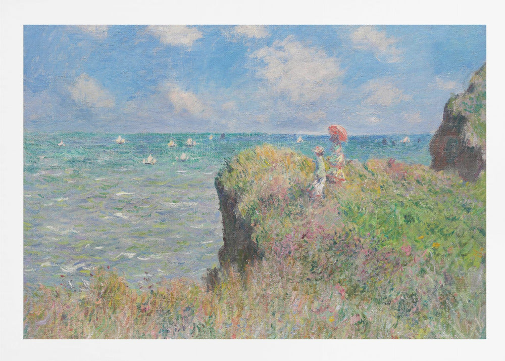 Cliff Walk At Pourville (1882) By Claude Monet. - Poster / Art Print