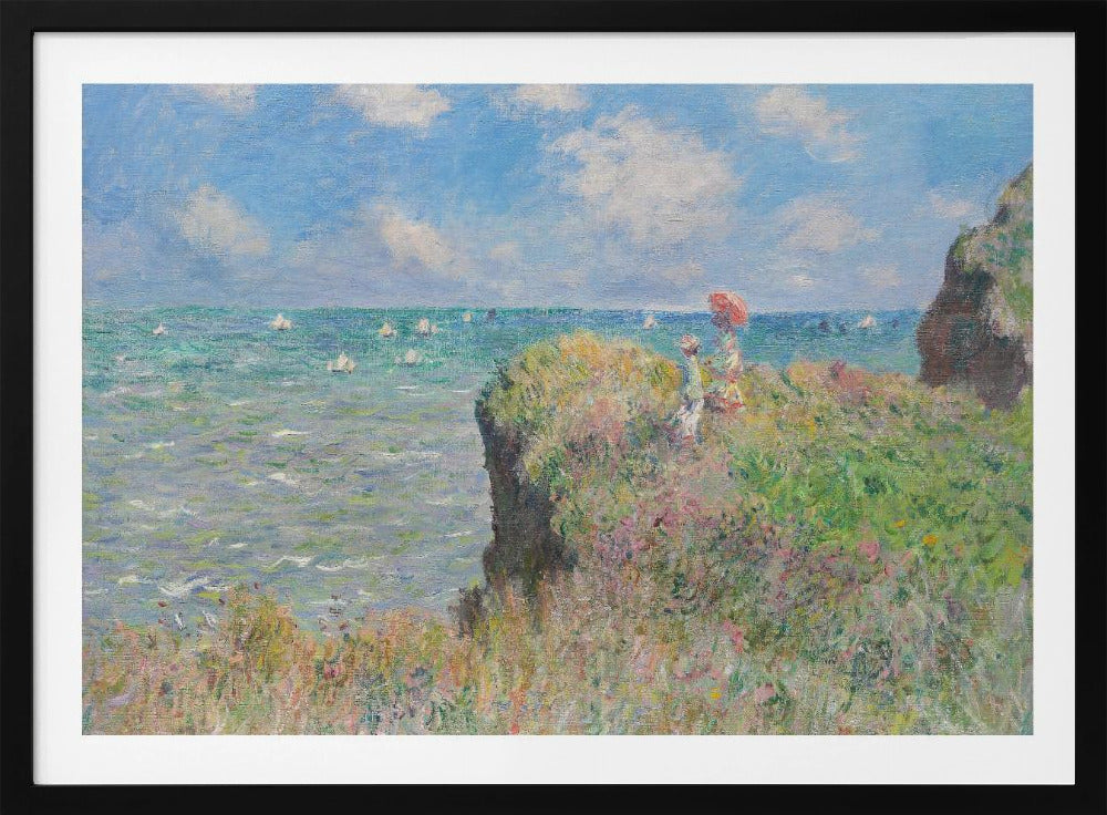 Cliff Walk At Pourville (1882) By Claude Monet. - Poster / Art Print