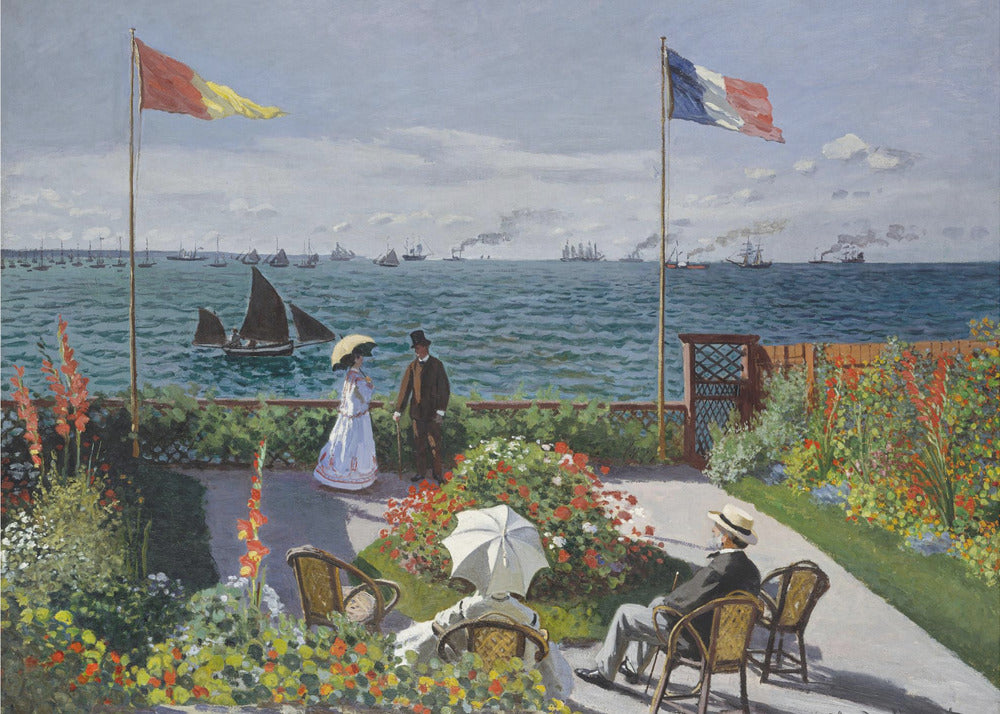Garden At Sainte Adresse By Claude Monet - Poster / Art Print