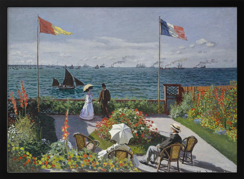 Garden At Sainte Adresse By Claude Monet - Poster / Art Print