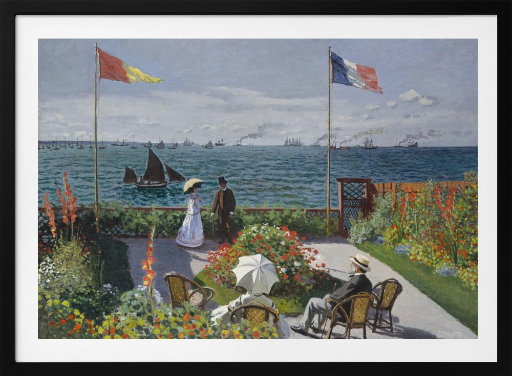 Garden At Sainte Adresse By Claude Monet - Poster / Art Print