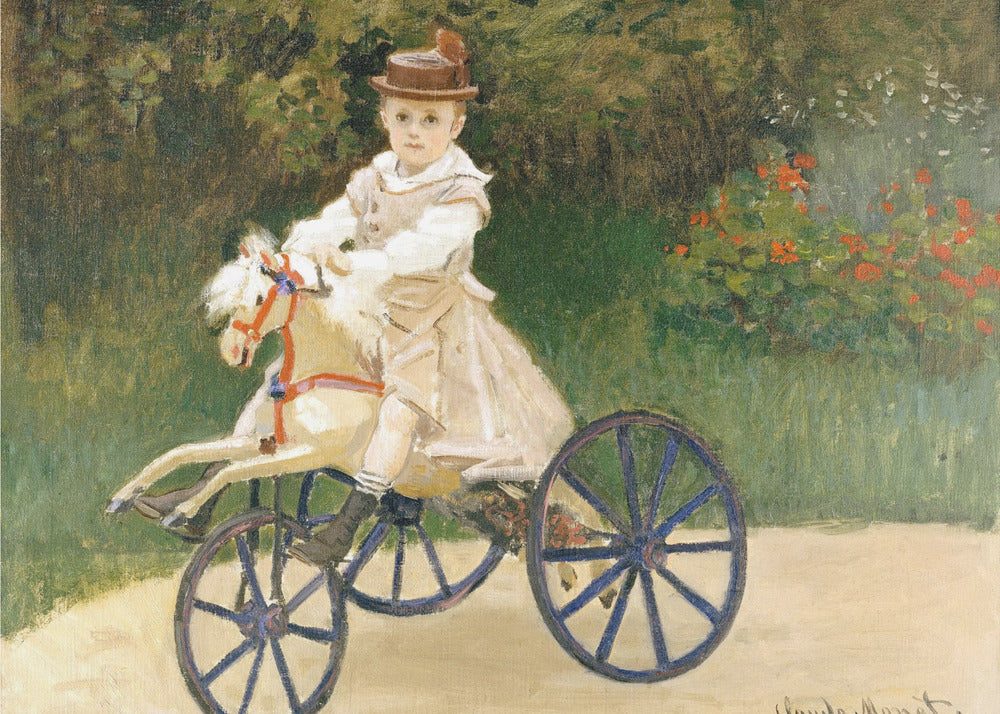Jean Monet On His Hobby Horse (1872) By Claude Monet - Poster / Art Print