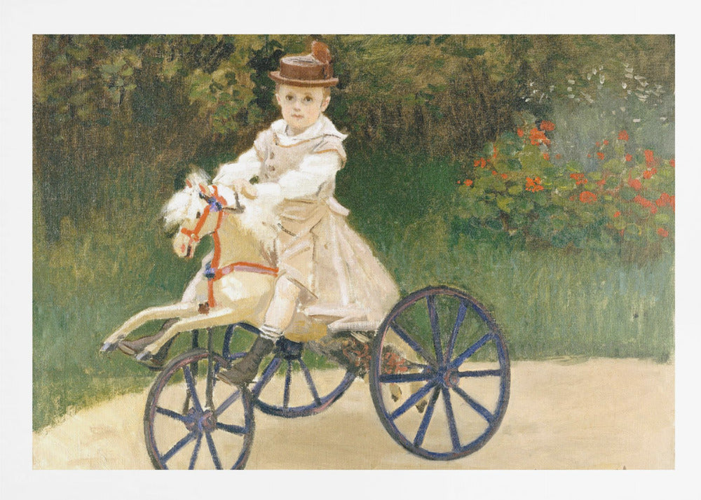 Jean Monet On His Hobby Horse (1872) By Claude Monet - Poster / Art Print