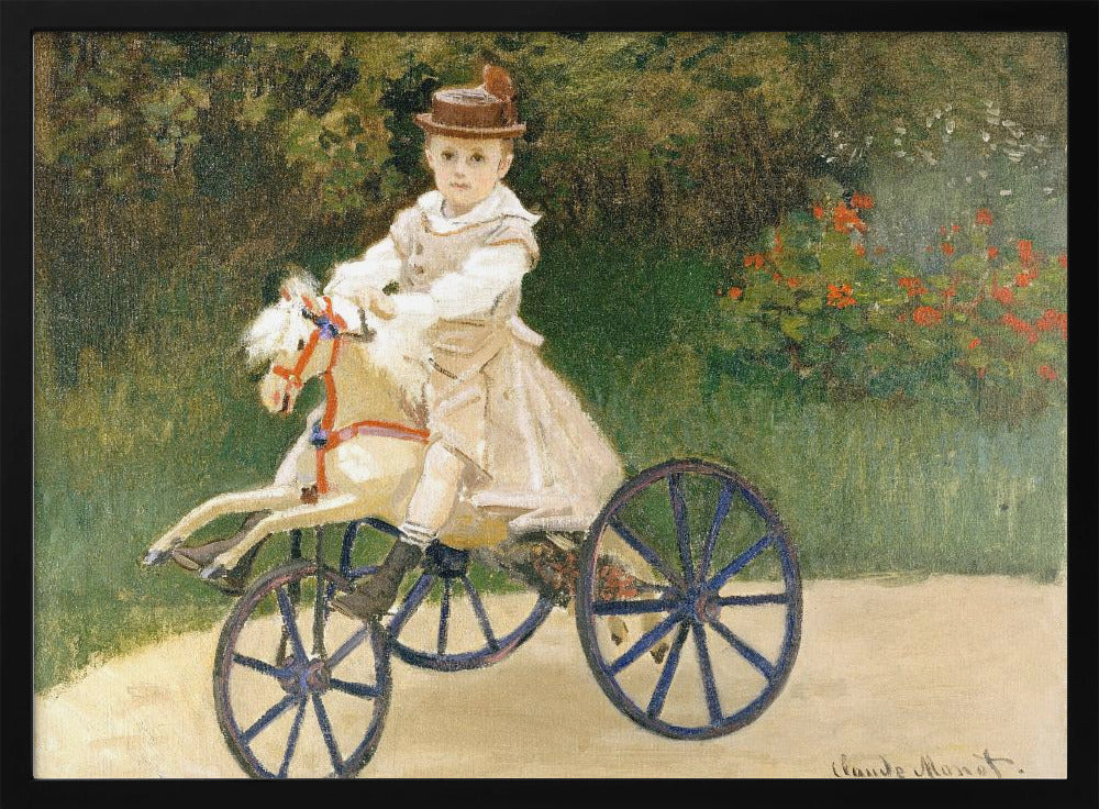 Jean Monet On His Hobby Horse (1872) By Claude Monet - Poster / Art Print