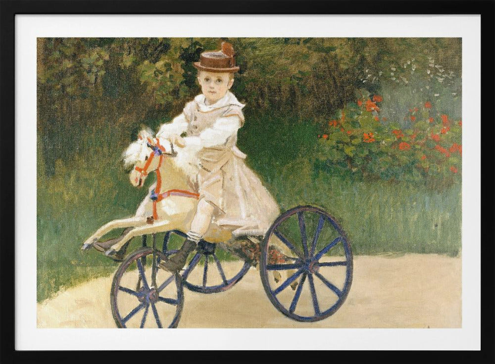 Jean Monet On His Hobby Horse (1872) By Claude Monet - Poster / Art Print