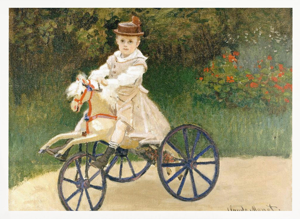 Jean Monet On His Hobby Horse (1872) By Claude Monet - Poster / Art Print