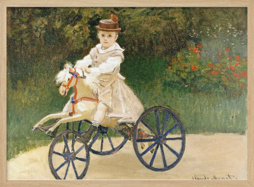 Jean Monet On His Hobby Horse (1872) By Claude Monet - Poster / Art Print