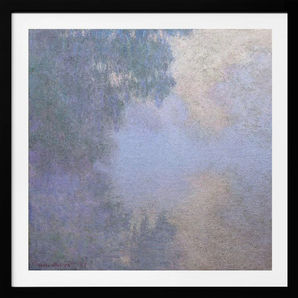 Morning On the Seine Near Giverny (1897) By Claude Monet - Poster / Art Print