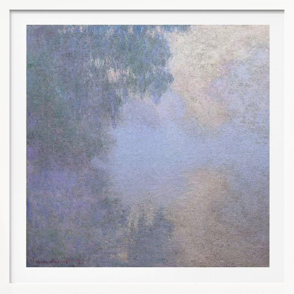 Morning On the Seine Near Giverny (1897) By Claude Monet - Poster / Art Print