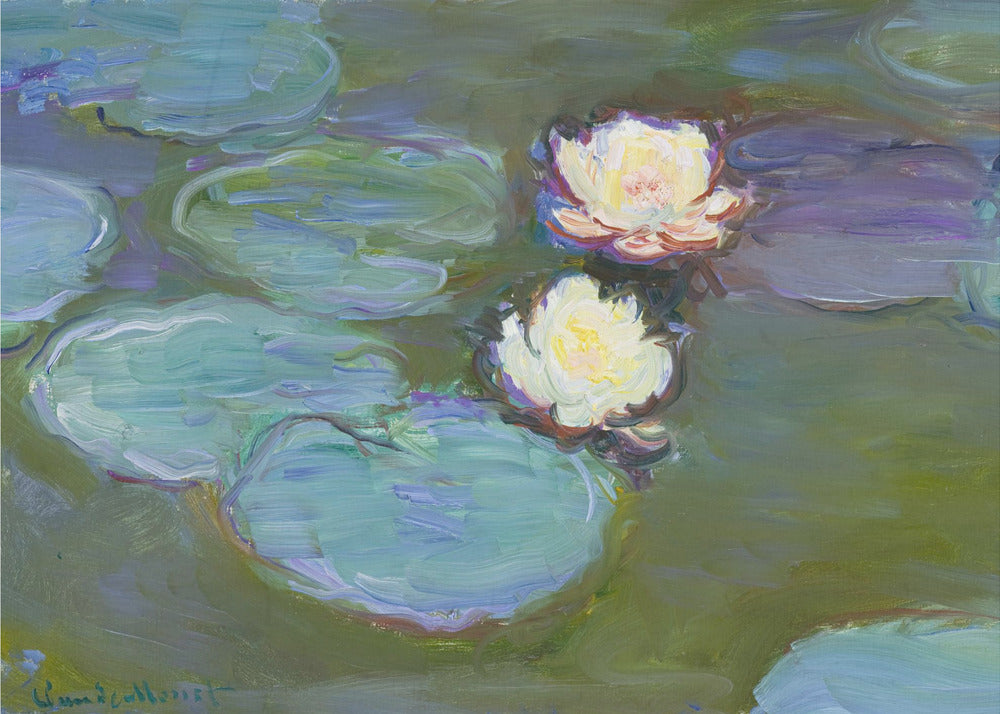 Nympheas (1897–1898) By Claude Monet. - Poster / Art Print