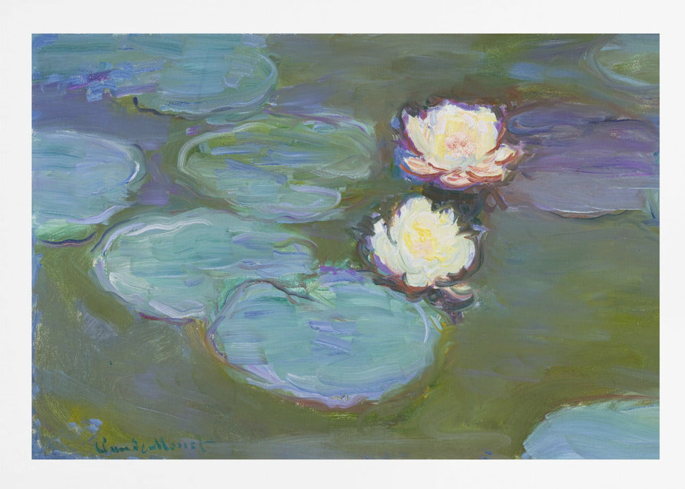 Nympheas (1897–1898) By Claude Monet. - Poster / Art Print