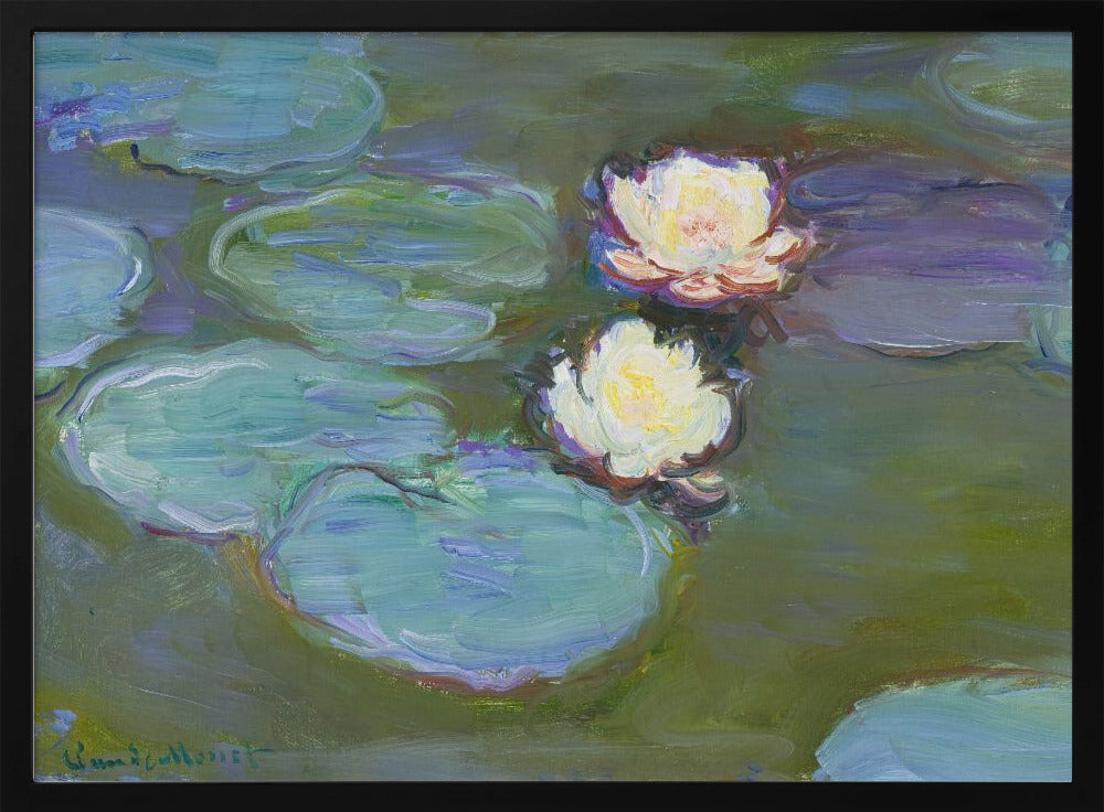Nympheas (1897–1898) By Claude Monet. - Poster / Art Print