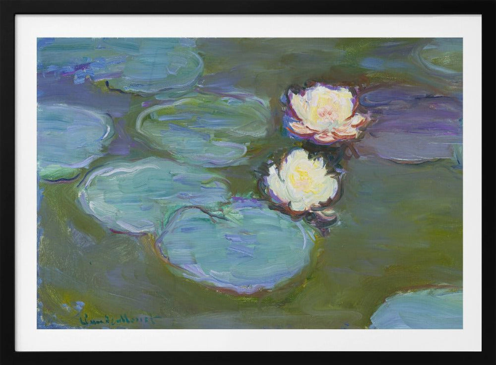 Nympheas (1897–1898) By Claude Monet. - Poster / Art Print