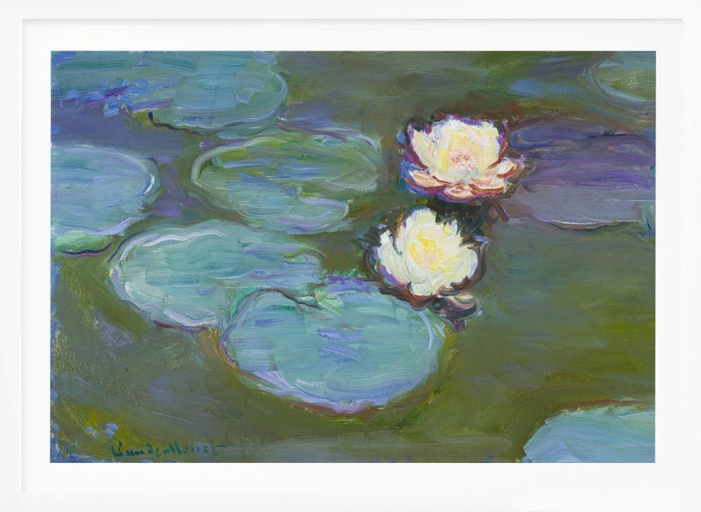 Nympheas (1897–1898) By Claude Monet. - Poster / Art Print