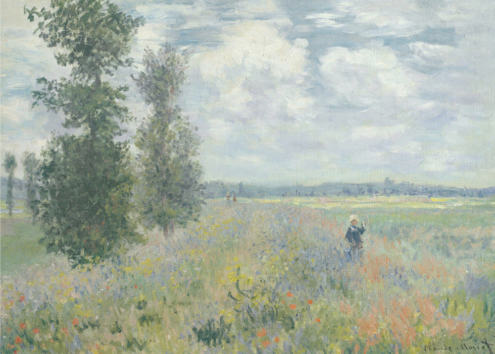 Poppy Fields Near Argenteuil (1875) By Claude Monet - Poster / Art Print