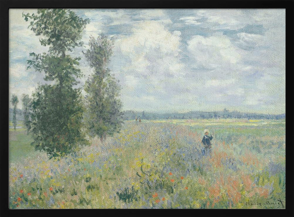 Poppy Fields Near Argenteuil (1875) By Claude Monet - Poster / Art Print