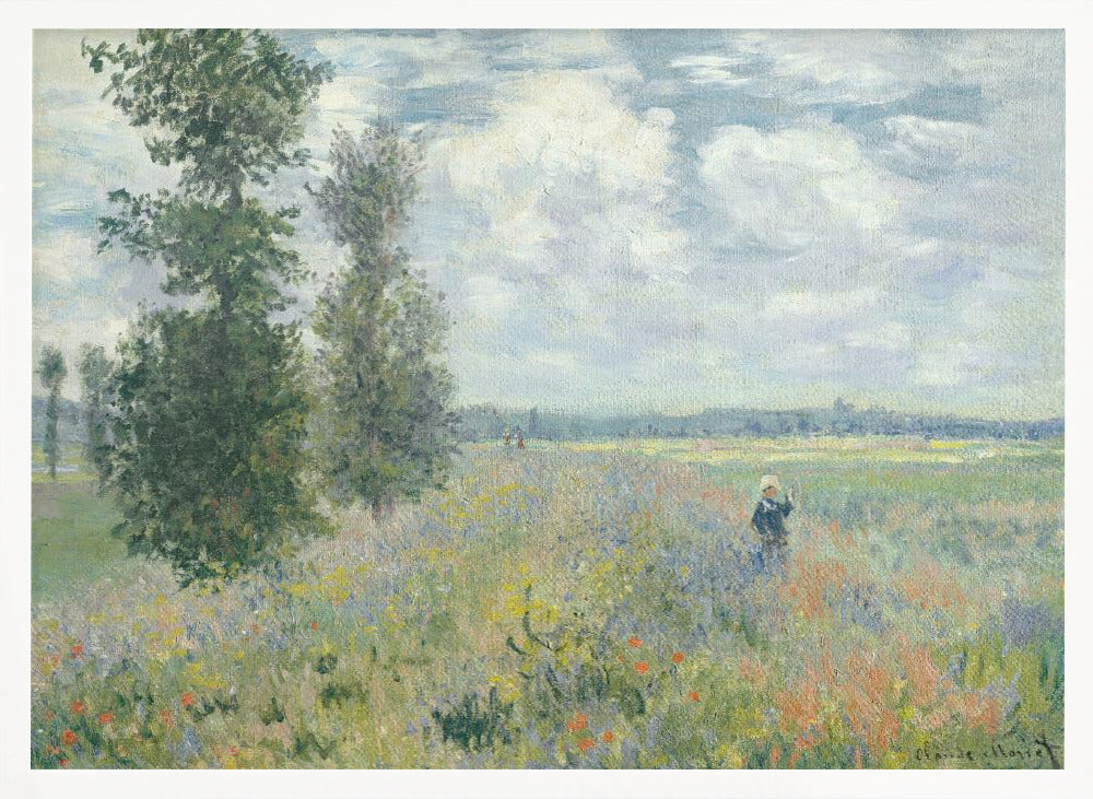 Poppy Fields Near Argenteuil (1875) By Claude Monet - Poster / Art Print
